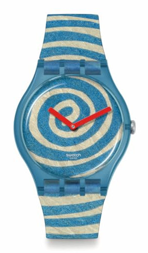 Swatch Bourgeois´S Spirals - SUOZ364, blau, Band