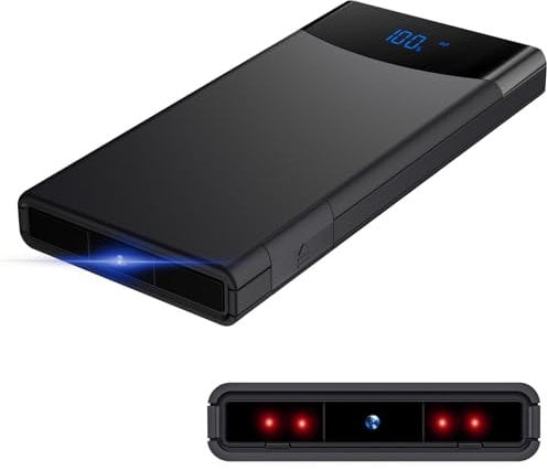 HGYGHO 64GB Mini Camera, 10000mAh Powerbank Small Video Camera HD 1080P Portable Micro Surveillance Cameras, Mini Security Camera with Night Vision & Gravity Sensor for Home