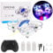 Aolawco Mini Drone for Kids with LED Lights, Kids Drone with Altitude Hold, 3D Flip, Headless Mode and 3 Speeds with 3 Batteries, Toy Gift for Christmas and birthday gifts for children (white）