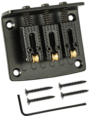 3 Saiten Box Gitarrenbrücke E-Gitarre Brücke Saitenhalter Top Load Fixed Hardtail Sattelbox Gitarrenteile