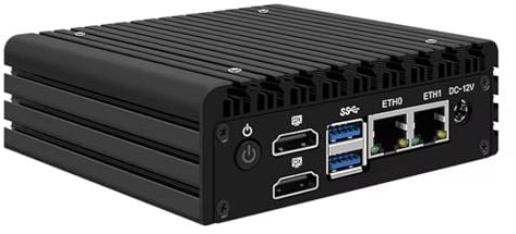 Tuofudun X86 P5 Mini PC,12th Gen N97,(up to 3.60 GHz) No Ram No Storage,2*i226-V,2.5G LAN,Fanless Computer Proxmox Server