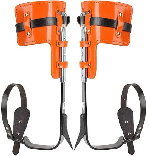 YTCXNVEW Ramponi per Alberi, Punte per Arrampicata sugli Alberi, Set di Attrezzature per Arrampicata sugli Alberi in Pelle di Mucca per potatura degli Alberi, Raccolta della Frutta
