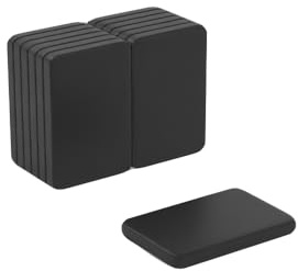 Magnet Store 15mm x 10mm x 2mm Black Epoxy Neodymium Block Magnet N45 (1.98KG Pull) – Ideal for Crafts, DIY, Woodworking, and Manufacturing (20)