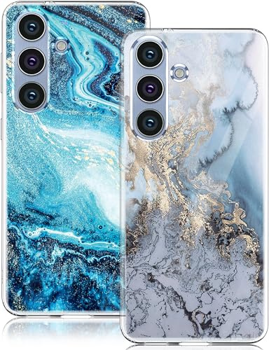 sqgylgl Kompatibel Mit Samsung Galaxy A56 5G Hülle Silikon Dünn Klar Case Slim Transparent TPU Flexible Cover Silikoncase Galaxy A56 Handyhülle Schutzhülle für Samsung A56 Weihnachten (Blau)