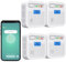 Detector de Monóxido de Carbono Inteligente WiFi 10 Anos de bateria,notificaciones Push en Tiempo Real a través de la aplicación de Seguridad Tuya y SmartLife, Pantalla LCD Digital (4 Pack)