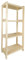 woplus Standregal Holz Kiefer – Bücherregal mit 3 oder 4 Ebenen – Regal aus massivem Naturholz farblos lackiert – 50/60 / 70 cm breit – Ablageregal für Küche Bad Flur (4 Böden 30 x 50 x 106 cm)