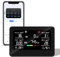 CF-30 Monitor de calidad del aire, para interiores para polen, CO2, PM2.5, PM1.0, TVOC, temperatura, humedad, contaminación del aire con pantalla LCD grande, aplicación para configuración e historial