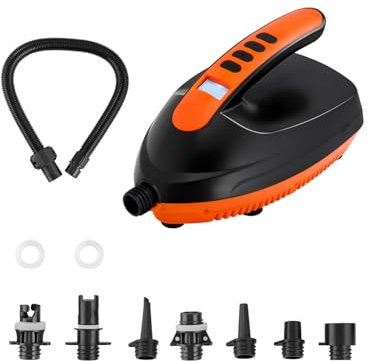 VEVOR Paddleboard Pumpe (20 PSI) elektrische SUP-Luftpumpe mit 70 L/min Aufblasgeschwindigkeit & automatischer Abschaltung & 12 V DC Anschluss, Aufblasen ideal für aufblasbare Paddleboards Zelte