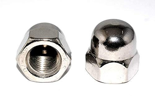 Hutmuttern M8 DIN 1587 5 Stück Edelstahl V2A Rostfrei