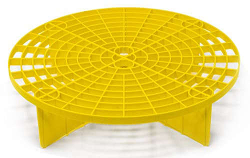 Detailmate 12 Inch Car Wash Bucket, Silver, Suitable for Grit Guard, Chemical Guys, Meguiar's Buckets