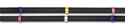 WALDHAUSEN Waldhausen X-Line Anti-Slip-Zügel mit bunten Stegen, WB, schwarz