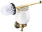WOMAO Porte-Balai de Toilette Rétro, Brosses WC et Support en Plastique Porte-Toilette Céramique, Accessoires de Salle de Bain en Laiton, Laiton Antique Fini