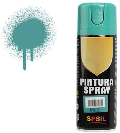 H HANSEL HOME Pintura Spray Turquesa 400 Ml