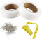 D.A.Y. Republic 20mm x 16m Adhesive Fabric Hemming Iron-on Tape with 200 pins, Great for Bonding and Craft Projects, No Sewing Required, Ideal for Hems, Jeans, Trousers, Badges