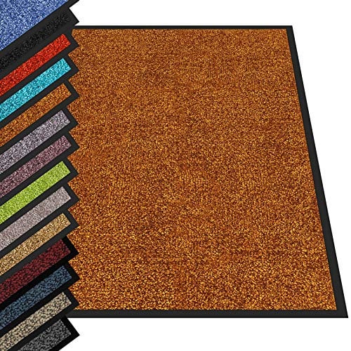 etm Dirt Trapper Door Mat Entrance Mat Rhine (Brown, 90 x 300 cm) Indoor & Outdoor Doormat, Washable Front Door Mat Non-Slip Backing Super Absorbent Floor Mat Entrance Rug Barrier Mat