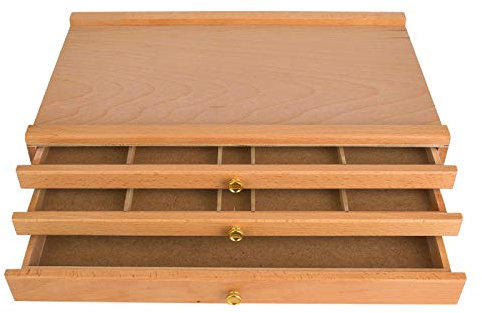 3-lagiges Zeichenwerkzeug-Werkzeugkasten, Aufbewahrungsbox für Pigmentmalerei-Zubehör, Künstlerbedarf, 15 Fächer, für Pastellkreide, Bleistifte, Marker