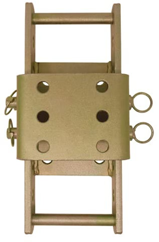 NUTS 'N' BOLTS Yellow (Gold) Zinc Passivated Adjustable height mounting towball coupling drop plate bracket Land Rover 4x4 3500kg Tow Hitch Drop Plate 2 Pin 370mm Towbar Towing Trailer (Large)
