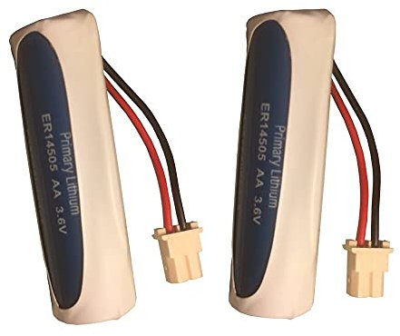 Maxxistore - HCB 2 Batterie antifurto allarme compatibile beghelli intelligent 8131 Litio - 3,6V - 2,6 Ah - LS14500 - ER14505 - Connettore Molex 5264-02