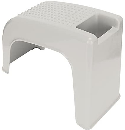 Dusch-Fu?st¨¹TZE, Pedik¨¹re-Hocker, rutschfest, stabil, leicht, praktisch, massierbar, starke Tragf?higkeit f¨¹r Zuhause f¨¹r Badezimmer(Beige)¡