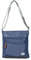 ROKA Kennington Medium Nylon Crossbody Bags for Women & Men - Multi Pockets, Chunky Zip, Adjustable Strap for Travel, Work, School - Airforce Blue