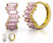 Glambling Premium 925 Silber hypoallergene Ohrringe - Kleine runde Creolen, 18K vergoldet, Damenschmuck, Goldene Creolen, Silber Ohrringe Damen