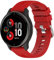 Yikamosi Kompatibel mit Garmin Venu 2 Plus Armband,20MM Schnellverschluss Weiches Silikon rostfreiem Metallverschluss Ersatzbänder Kompatibel für Garmin Venu 2 Plus/Forerunner 158,Rot