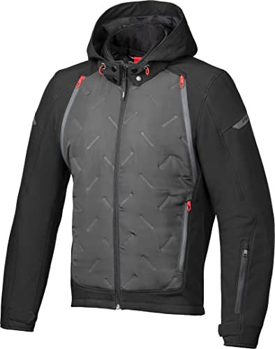IXON Fary Motorrad Textiljacke, schwarz/grau, L