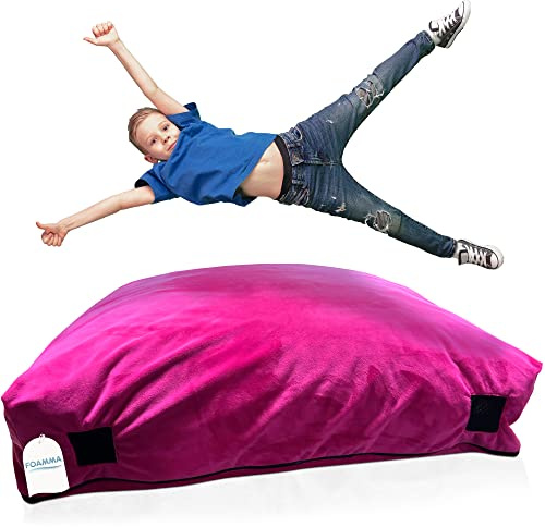 Foamma Crash-Pad – (122 x 183 cm) – sensorisches Crash-Pad mit Schaumstoffblöcken für autistische Kinder, weicher Stoff und waschbarer Bezug, ideal für Kinder und Erwachsene zum Springen, Spielen oder