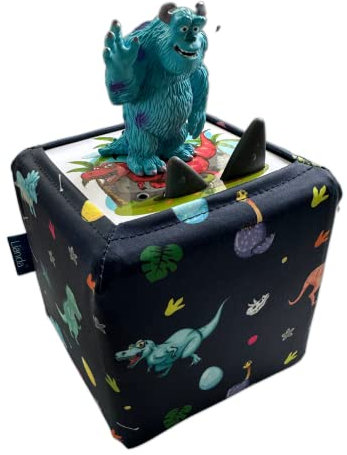 Lianda Toniebox Cover für Deine Toniebox,Tonie Hörfiguren Aufbewahrung, Tonie Tasche, Transporttasche, toniebox starterset, Kindergepäck (Blau Dino)