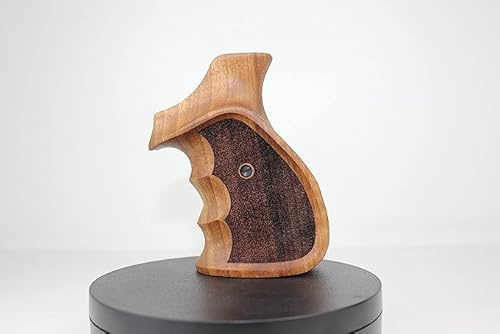 Deep Grips Brand Smith Wesson K/L/X N– Revolver à Bout Rond, pour poignées de Cible Professionnelles en Bois de Noyer