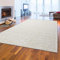 Teppich-Traum Teppich handgefertigt Wohnzimmer Gästezimmer Designer robust weich modern Uni Creme, 120 x 170 cm