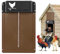 Porte Poulailler Automatique Solaire, Porte De Poulailler Automatique Batterie, Automatic Chicken Coop Door, Etanche avec Capteur de Lumière Porte De Poulailler à Induction à Pile, pour Poulets Canard