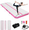 Aufblasbare Tumbling Matte,Tumble Track 6m Rosa Air Matte Turnmatte Gymnastikmatte mit Luftpumpe für Zuhauseg/Taumel/Cheerleading/Wasser