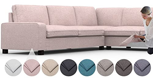 comfortly Bezug für Kivik 4-Sitzer-Ecksofa, Ersatz-Schonbezug, strapazierfähig, 16-teilig, Haustier- und schmutzabweisend, strapazierfähiges Nano-Tech-Gewebe, leicht zu reinigen und zu ersetzen