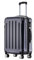 BEIBYE Zwillingsrollen 2048 Hartschale Trolley Koffer Reisekoffer in M-L-XL-Set in 15 Farben (Dunkel Blau, XL)