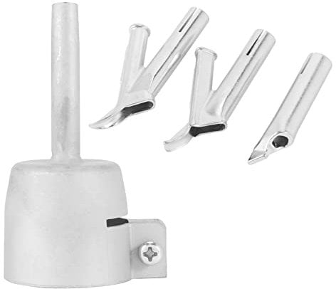 NISHZHU 4 Speed Welding Nozzles for Vinyl PVC Plastic Hot Air Blower Triangle Speed Nozzle 5Mm Round Welding Alloy Y Type