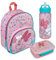 Undercover Mochila infantil de Minnie Mouse para niña, personalizable con nombre, Disney, [02] Set 1 - Minnie Mouse Flower