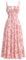 IBTOM Castle Women's Floral Corset Dress Square Neck Spaghetti Strap Summer Boho Sundress Casual Flowy Slit Bustier Dresses Pink-Floral L