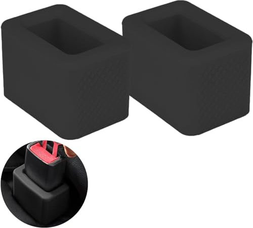 Auto Gurtschloss Halterung,Auto Assistent Zubehör für Autos, Sicherheitsgurt Halter für einfaches Anschnallen, Schwarz,2 Stück