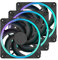 Fractal Design Momentum 14 RGB - Ventilateur silencieux pour boîtier PC - 140 mm - ARGB Gen 2-20 LEDs - Pales en polymère à cristaux liquides (LCP) - Palier dynamique fluide (FDB) - Noir - Pack de 3