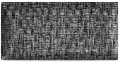 Wandpaneele 3D 30 x 60 cm gepolstert – für sehr einfache Selbstmontage, aus Velourstoff, mit weicher Füllung, Farbe Grau – Kopfteil als Dekoration für Schlafzimmer, Büro, Kinderzimmer, Diele