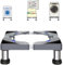 SSEHCWAN Washing Machine Stand, 4 Legs Adjustable Washer Stand Height 13-16 cm Washing Machine Base Fridge Stand 43-62 cm for Tumble Dryers Washer Cookers Fridges