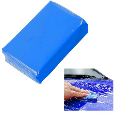 Reinigungsknete Auto,Auto Knete Reinigung,Reinigungsknete Blau 100g,Lackreiniger für Autolacke,Knete Autoreinigung,Zum Entfernen von Karosseriestaub,Ölfilm,Rost und Insektenrückständen