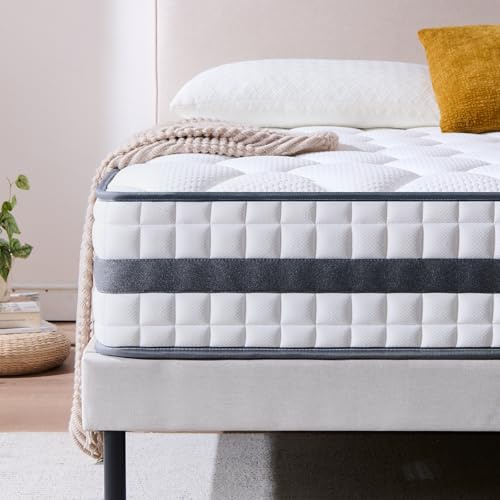 Twirest Hybrid Double Mattress 4FT6, 135 x 190 x 25 cm | Hybrid Comfort Foam & Pocket Sprung, Medium Firm, Breathable Cover, Mattress in a Box