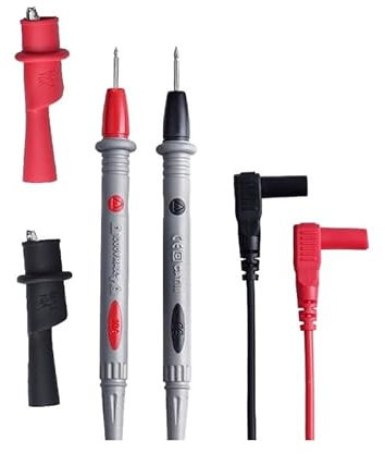 1 pair 10A 20A Digital Multimeter probe Polyvinyl chloride wire Needle tip test leads with Alligator clip AUOQKQUT(3011B)