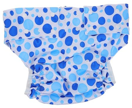FRCOLOR 1 Pc Les Couches Des Personnes Âgées Couche De Piscine Réutilisable Culotte Étanche Couche Adulte Pour Personnes Âgées Pantalon De Couches Pour Adultes Blue Doublure Brossée