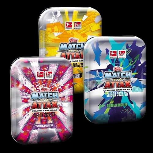 Topps Bundesliga Match Attax 24/25 - Mini Tin Bundle - Amazon Exklusiv! Alle 3 Mini Tins aus der diesjährigen Bundesliga Match Attax Kollektion!