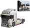 SymGrpu Stadt Europäischer LKW Bausteine Bausatz, 420 PCS LKW Klemmbausteine BAU und Display, STEM Sammlerfahrzeuge Modellspielzeug für Erwachsene Teens
