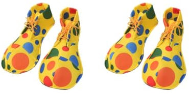 Siepificius Zapatos de payaso para adultos, decoración de fiesta de Navidad, zapatos de arco iris, tipo 2, Juego de 2 (tipo 2), Type 2