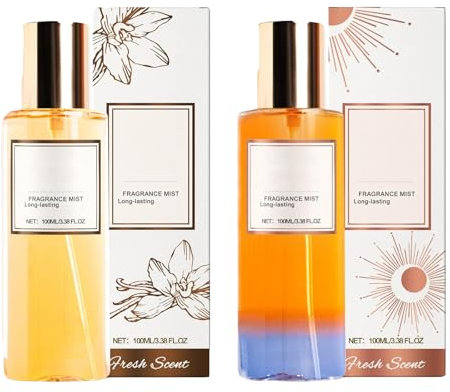 Bodyspray Damen,Duftspray Body Mist Befeuchtet Die Haut,Vanille Parfüm,Langanhaltender Duft Körperspray Damen,Body und Haar Spray Frauen,Frischer und Milder,Parfum Geeignet Für Alle Frauen (MIX)